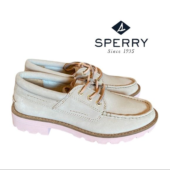 Sperry Shoes - New in Box NIB Sperry Top-Sider "Lug" Sand Boat Shoes Loafers 5
